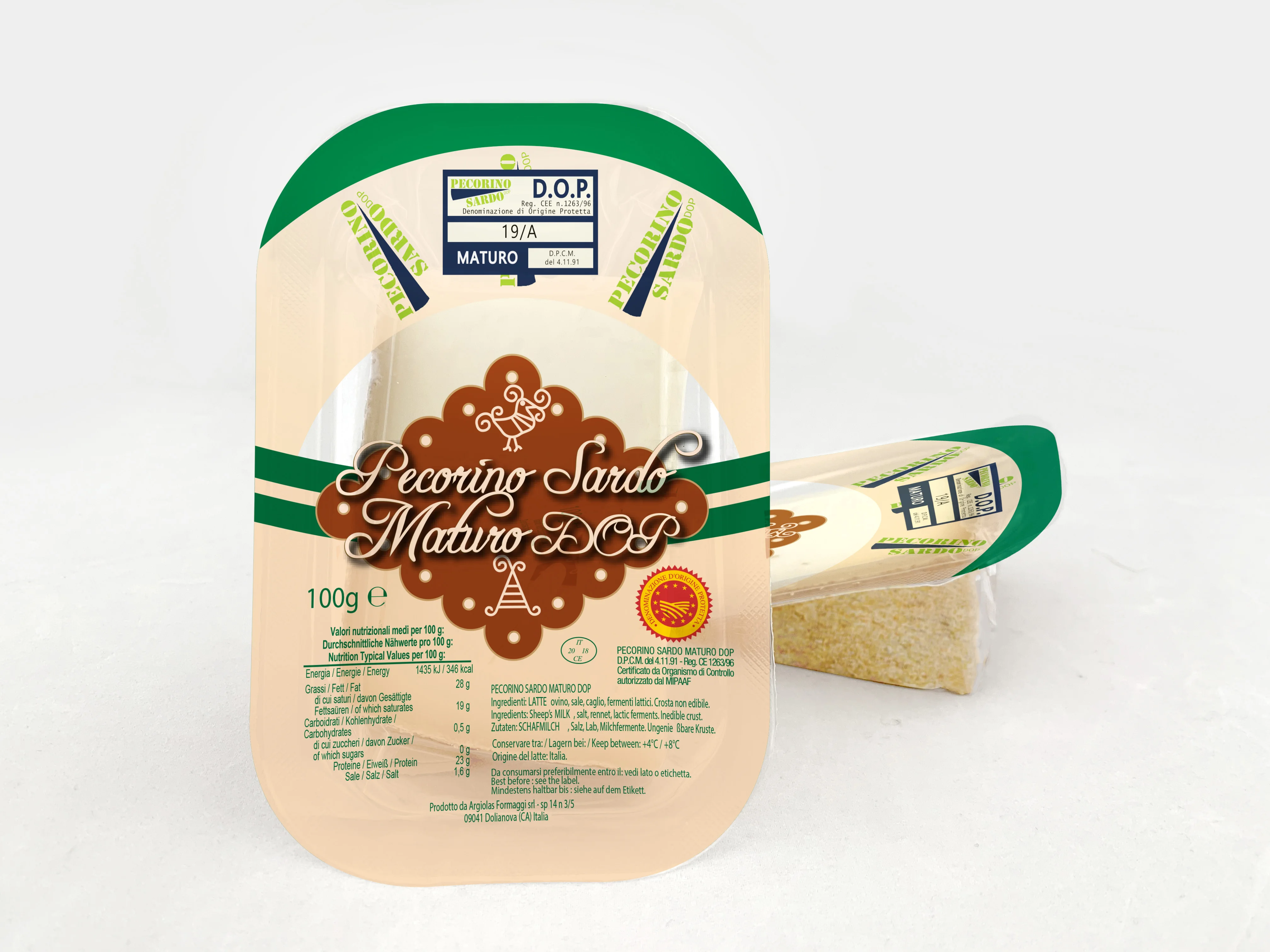 Pecorino Sardo Maturo DOP- Hard pecorino cheese