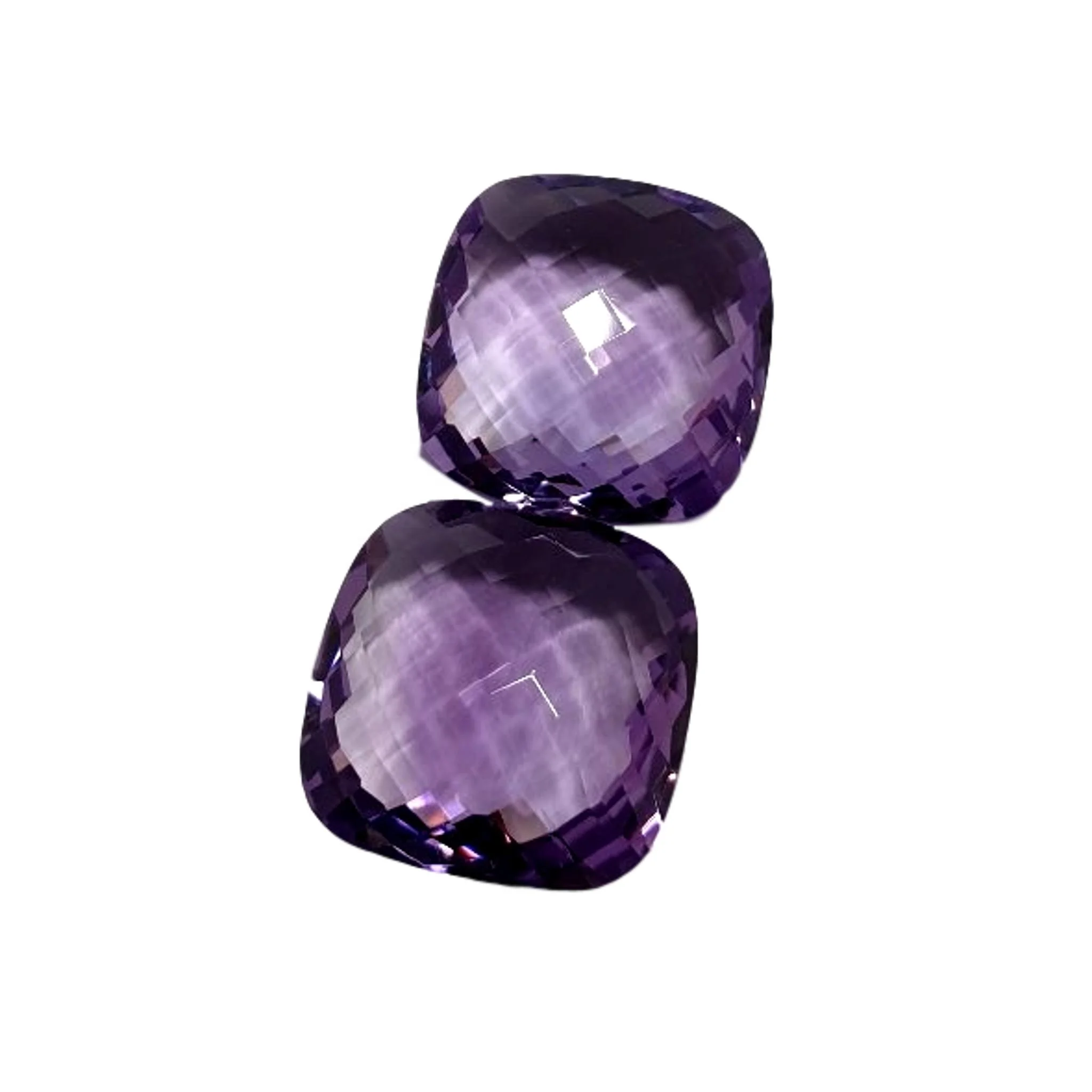 Огранка подушки бразильский аметист драгоценный