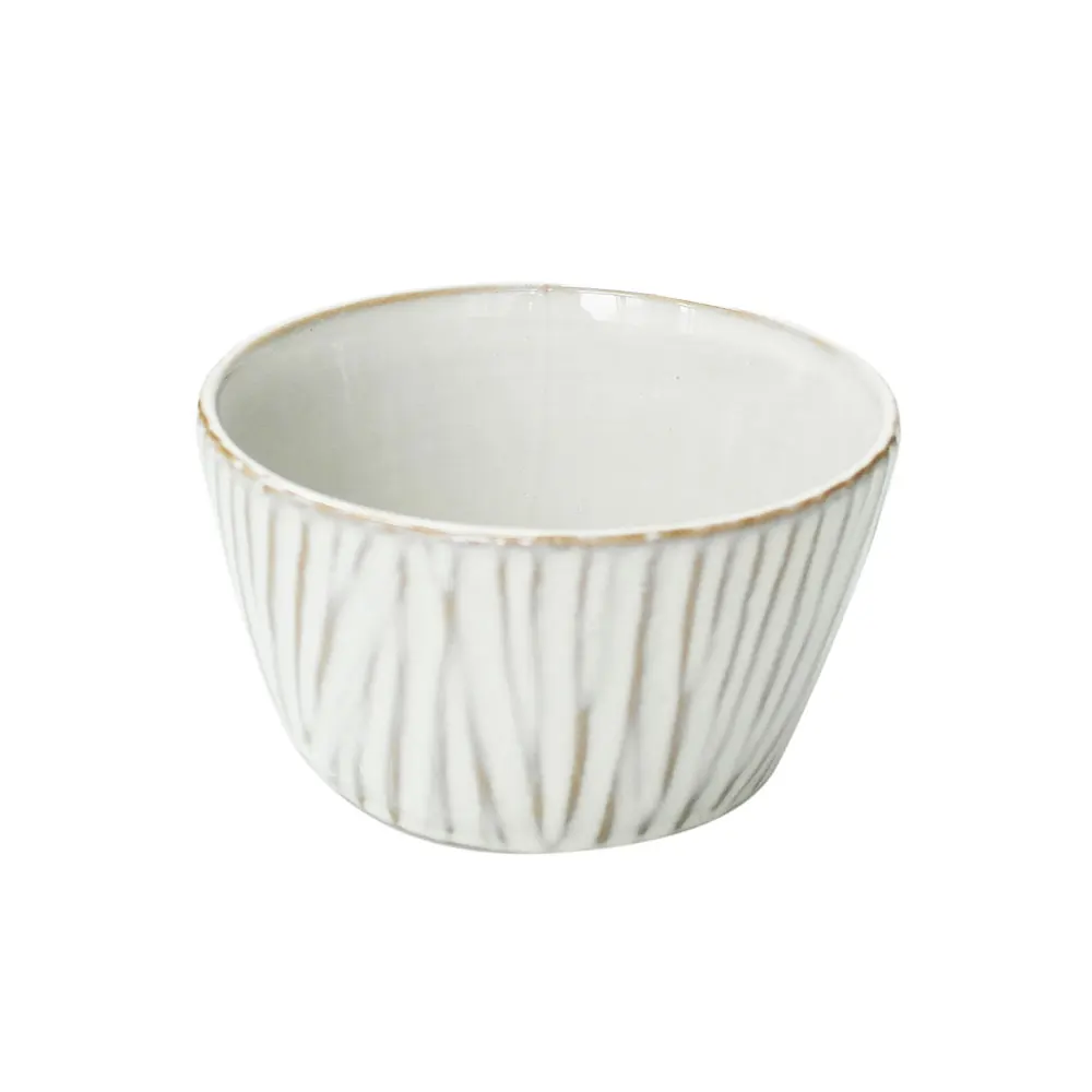 Круглая керамическая миска для супа, чаши для риса из белого фарфора