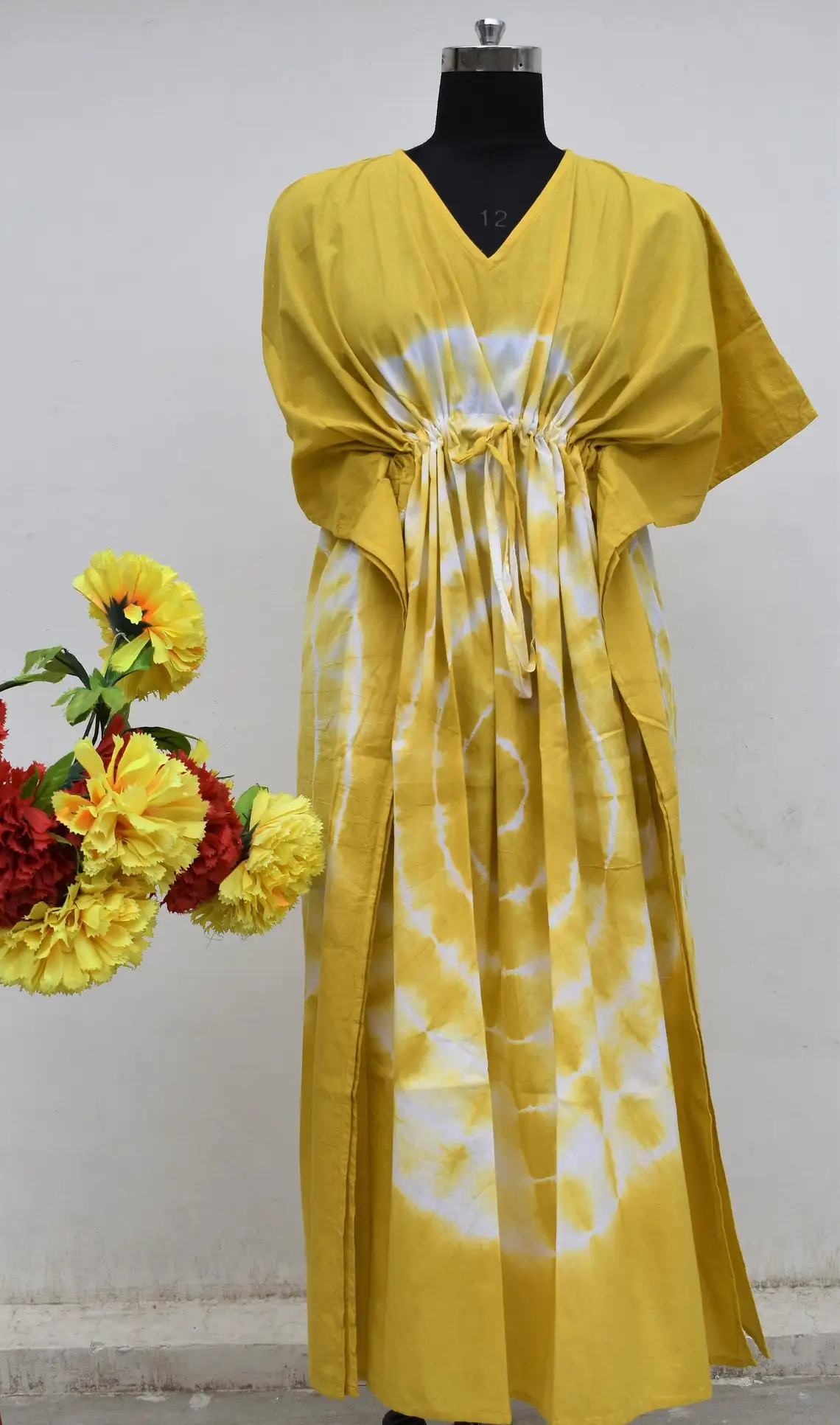Handmade Women Wear Bridesmaid Dressing Gown Hand Design Cotton Indian Kaftan Robes Dressing Gown