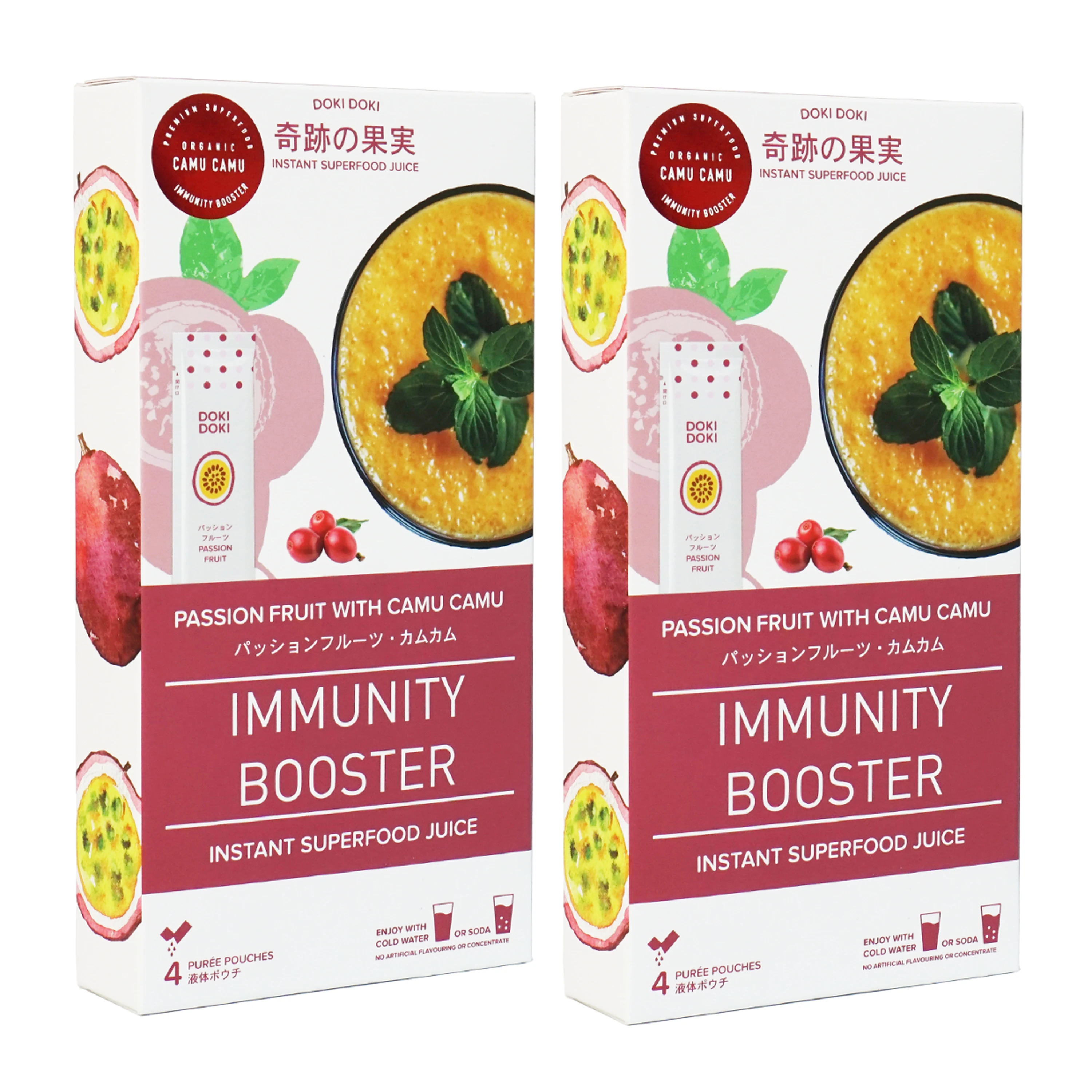 
Functional Immunity Superfood Drink - Natural Passionfruit Camu Camu Drink Sugar-Free High in Vitamin C 