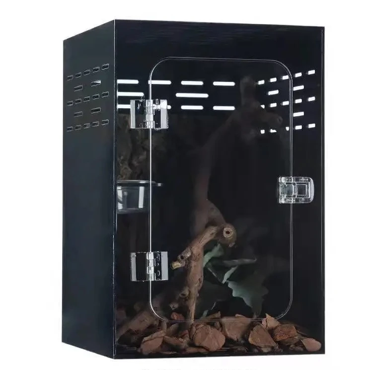 100%acrylic Solid Color Acrylic Reptile Cage for Reptiles Breathable Leisure Cage