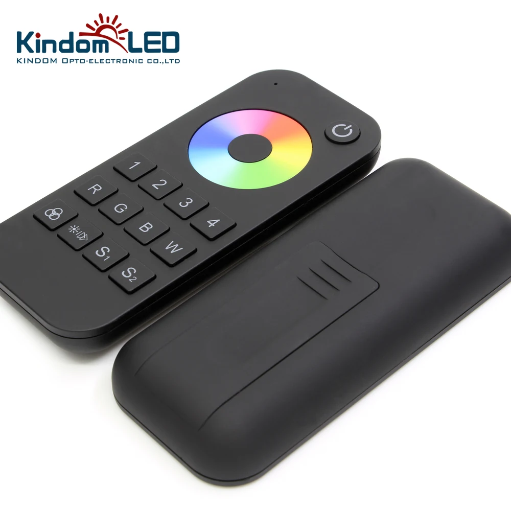 RT9 2.4G Wireless LED RGB RGBW Strip Remote 4 zones Touch Wheel RF Remote Controller