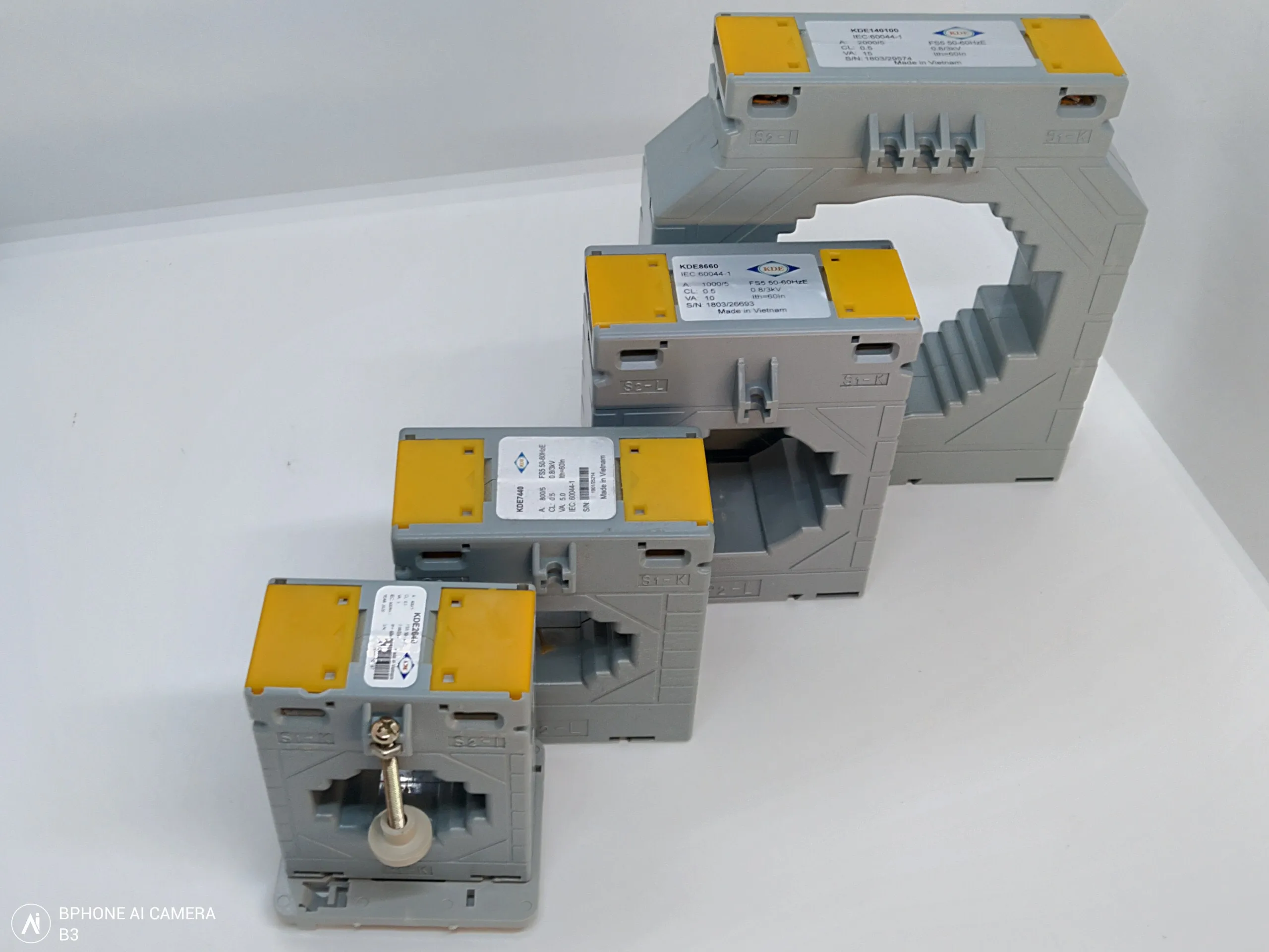 Трансформатор тока круглая пластиковая коробка с базовым разделенным сердечником Измерение