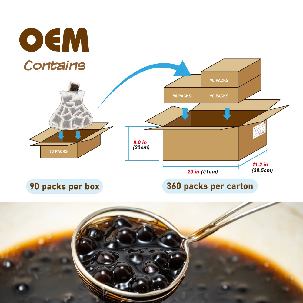 Taiwan Brown Sugar Instant Boba 30g Small Packets