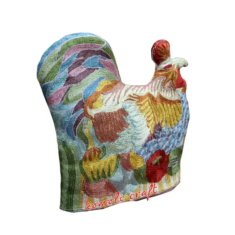 Rooster tea cozy handmade warmer teapot cover embroidery product