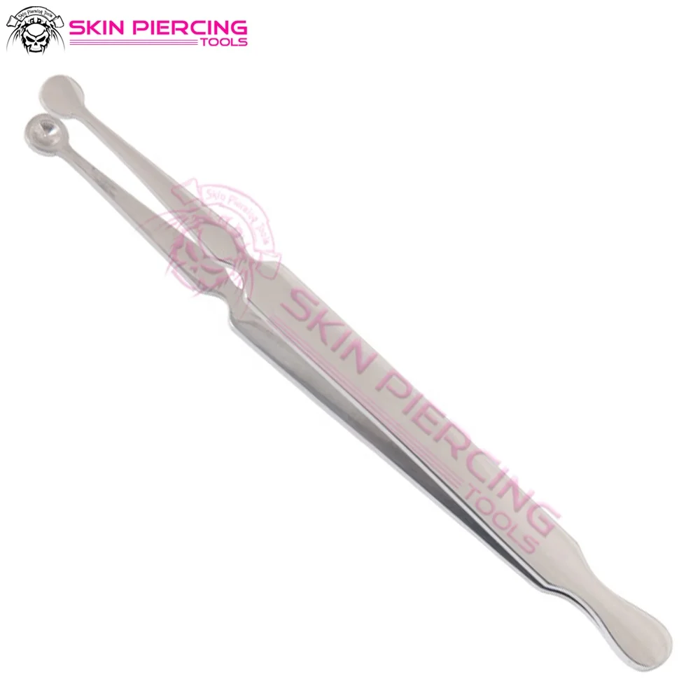 Bead Holding Tweezers Black Color Finish, Size 13cm / Piercing Tools / Tattoo Tools / Jewelry Tools