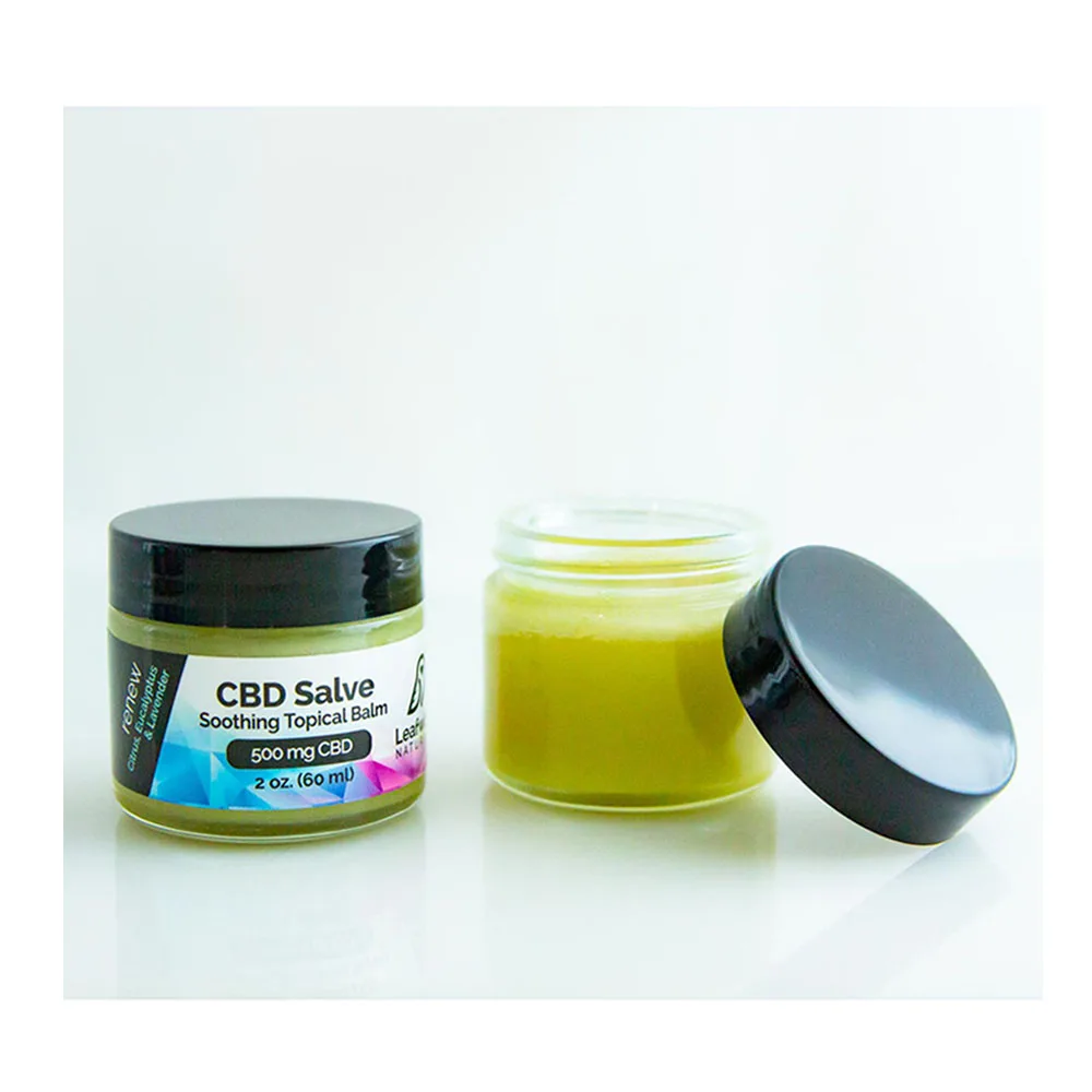 Освежающий и успокаивающий местный бальзам Leafwize Naturals CBD, 500 мг, полностью натуральный, облегчающий боль