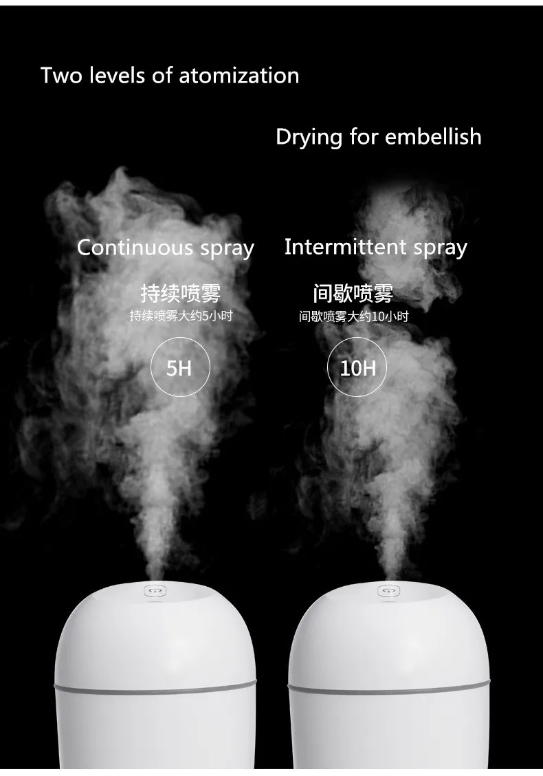 
USB sterilizer air humidifier air purifiers mute large capacity desktop aromatherapy machine 