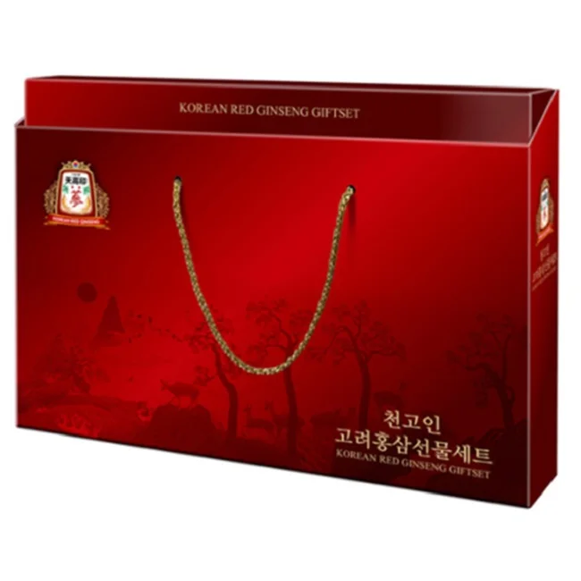 [Cheongoin] роскошный корейский красный женьшень подарочный набор 2 (корейский Honeyed 25gx4ea + 6 лет роста Ko