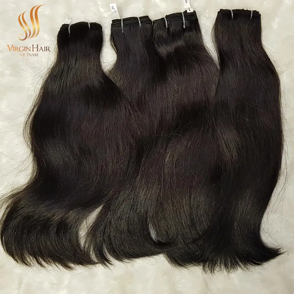 [ NEW HAIR ] Virgin Indian cuticle aligned hair raw unprocessed hair manufactures from Vietnam