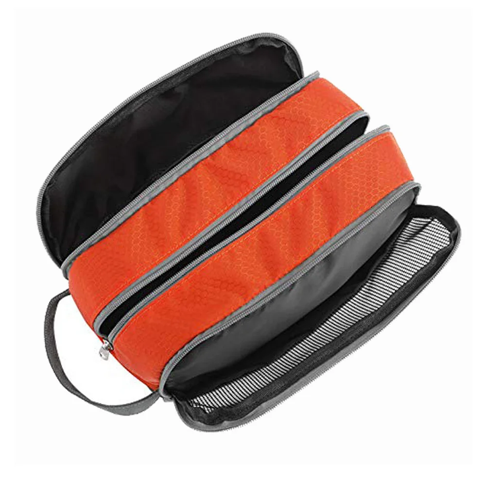 
Men Grooming Bag Shaving Kit Crazy Horse Leather Travel Bag 