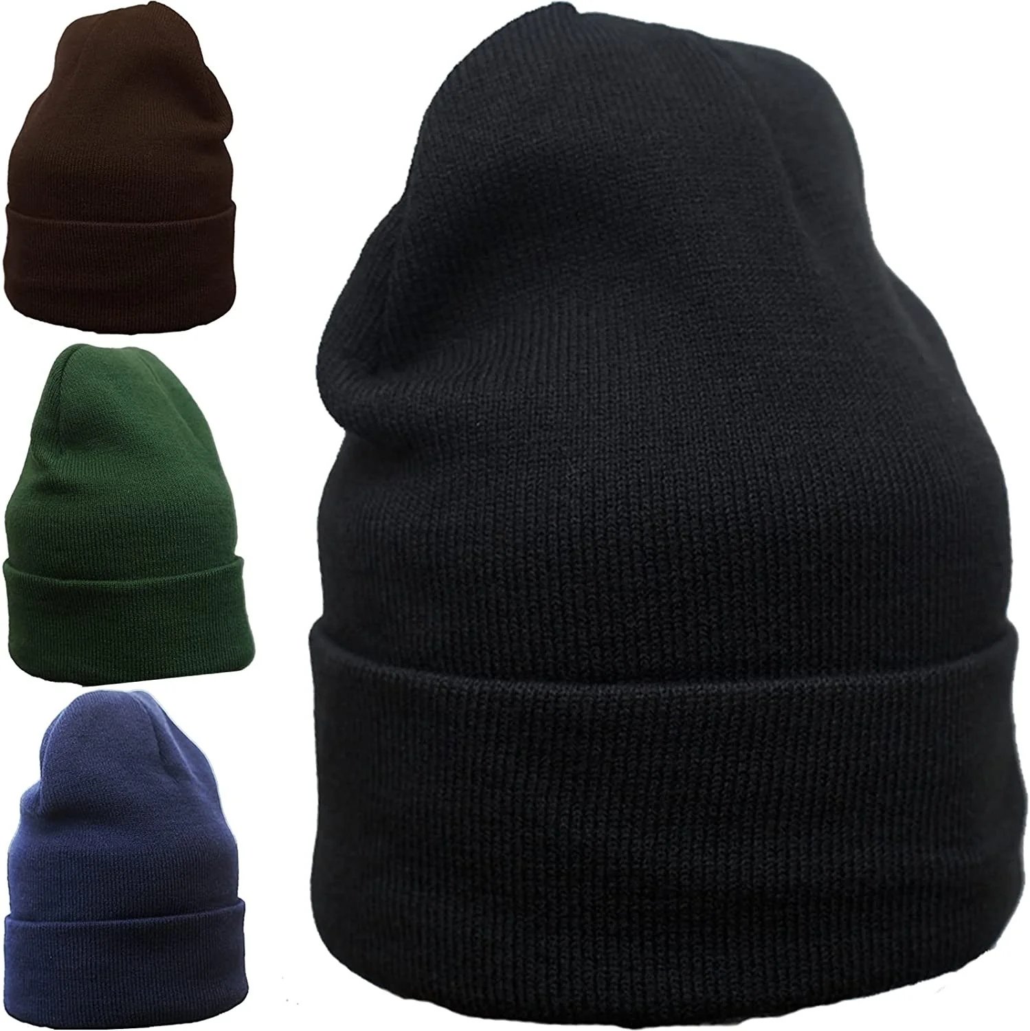 knitted Hats women custom logo beanies and leather label wholesale