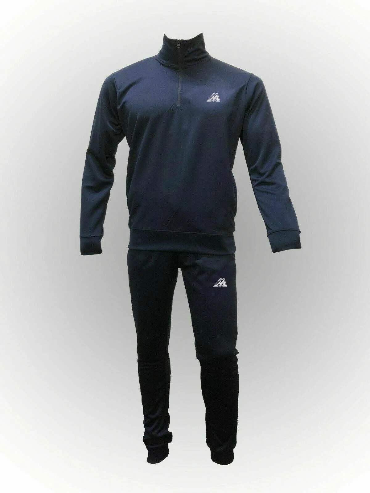 Мужские полиэстер изготовленным на заказ логосом полный комплект спортивной одежды Полуботинки молнии с воротником-стойкой и Jogger встроенные трикотажные костюмы для мужчин женщин тренажерный зал тренировочный костюм