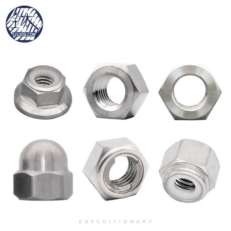 DIN980 M4 M5 M6 M8 M10 Titanium All Metal Insert Hex Self Locking Nut