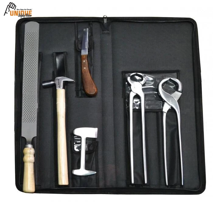 Набор инструментов для ухода за лошадьми Farrier набор копытками съемник ногтей молоток буфер рашпили