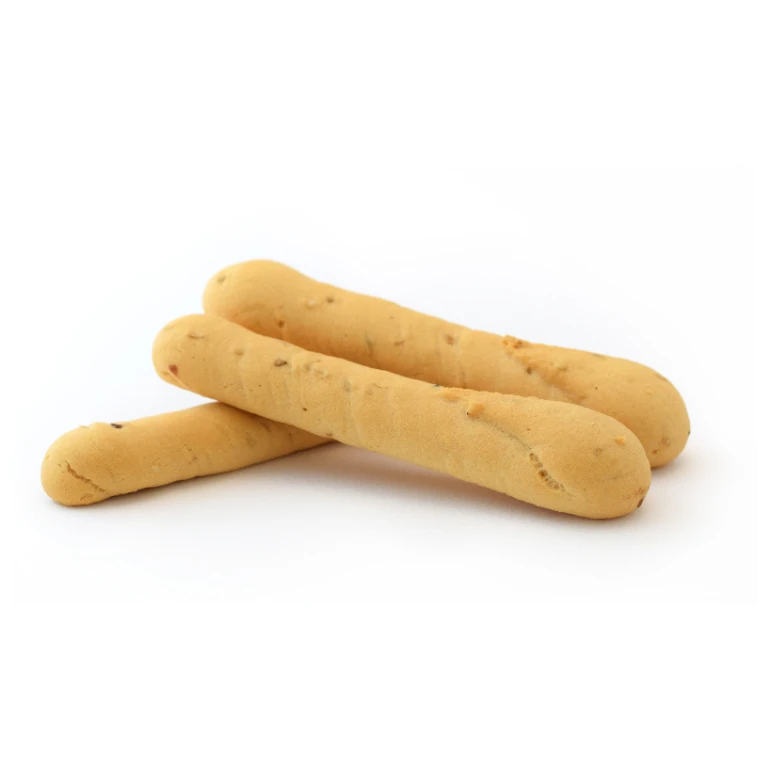 
High Protein Low Carb Healthy Snack Gluten Free Bakery Product Sesame Breadsticks Bread Single Package Packaging Sesame Flavor 