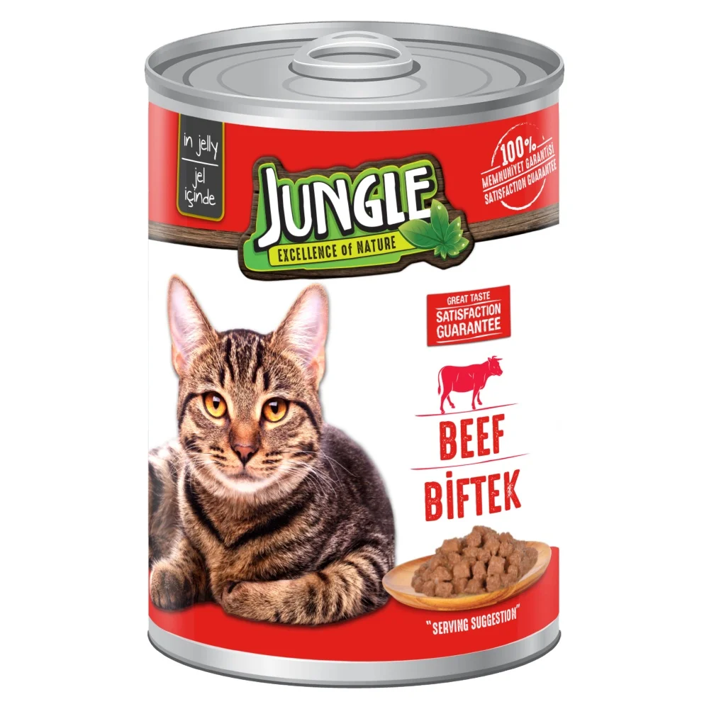 Cat Can Food With Beef