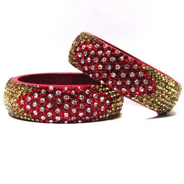 Red Dotted Color Lac Bangle Beautiful Color Lac Bangle LAC Bangle Manufacture In India