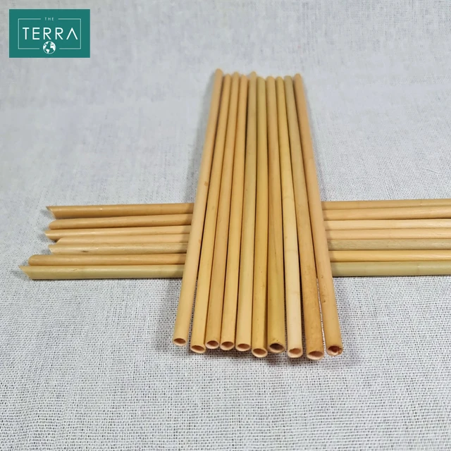 Vietnam All Season 20cm 3 - 8mm Diameter 100% Grass Home Kitchen Tabletop Disposable Straws With No packaging for each straw