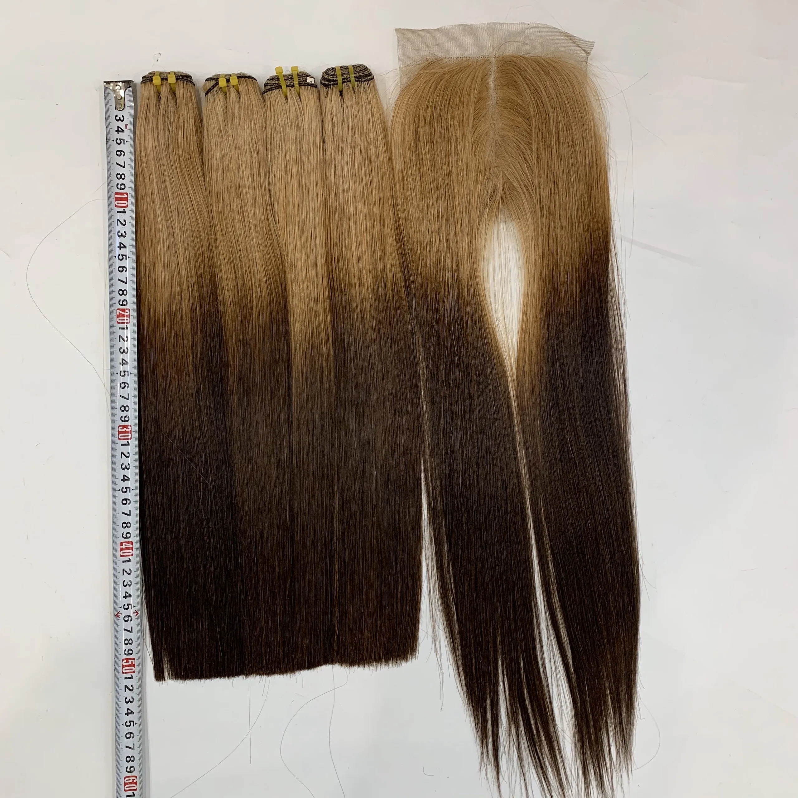 Wholesale Best Quality 100% Human Hair Remy hair Super double straight grade 10A ombre color 100% Vietnam human hair