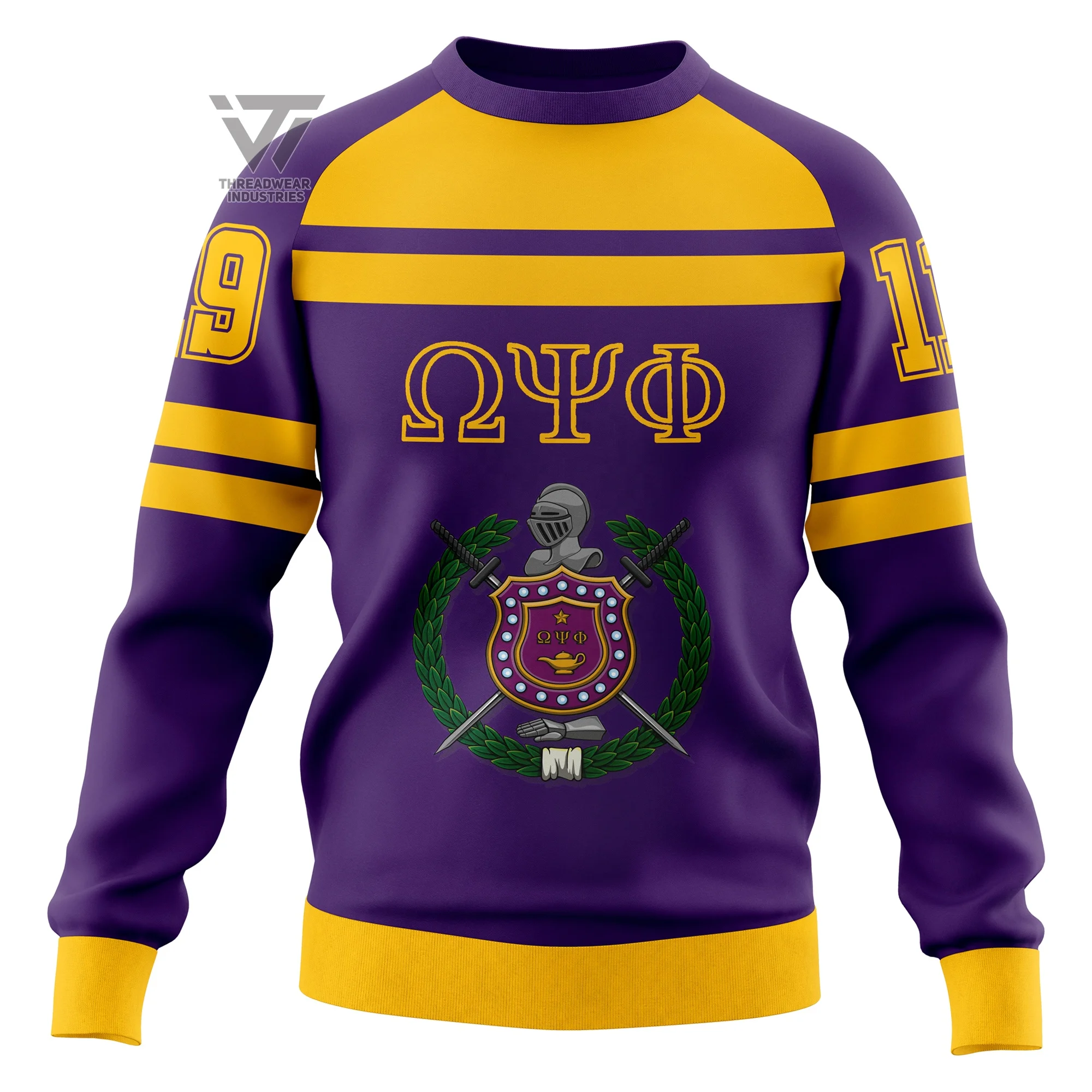 Персонализированный греческий пуловер Омега фунта-силы/кв. Дюйм