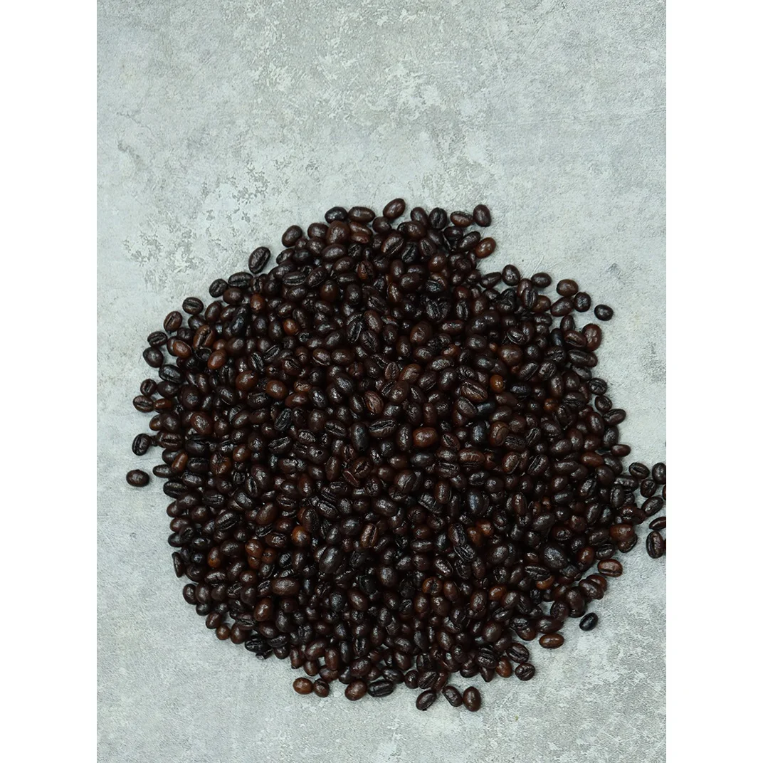 Доставка по всему миру Вьетнам полный городской сорт коричневый Кали жареные кофейные зерна дополнительное масло лодированная соль ингредиент