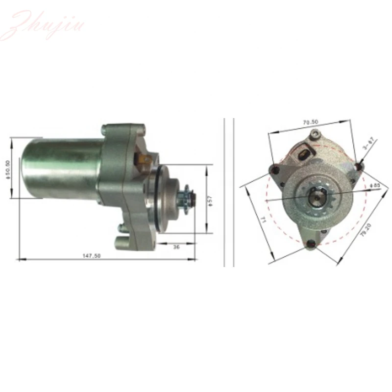 Motorcycle Starter Motor OEM Color Origin Fit Year High Quality Electric Starter Motor Accessories