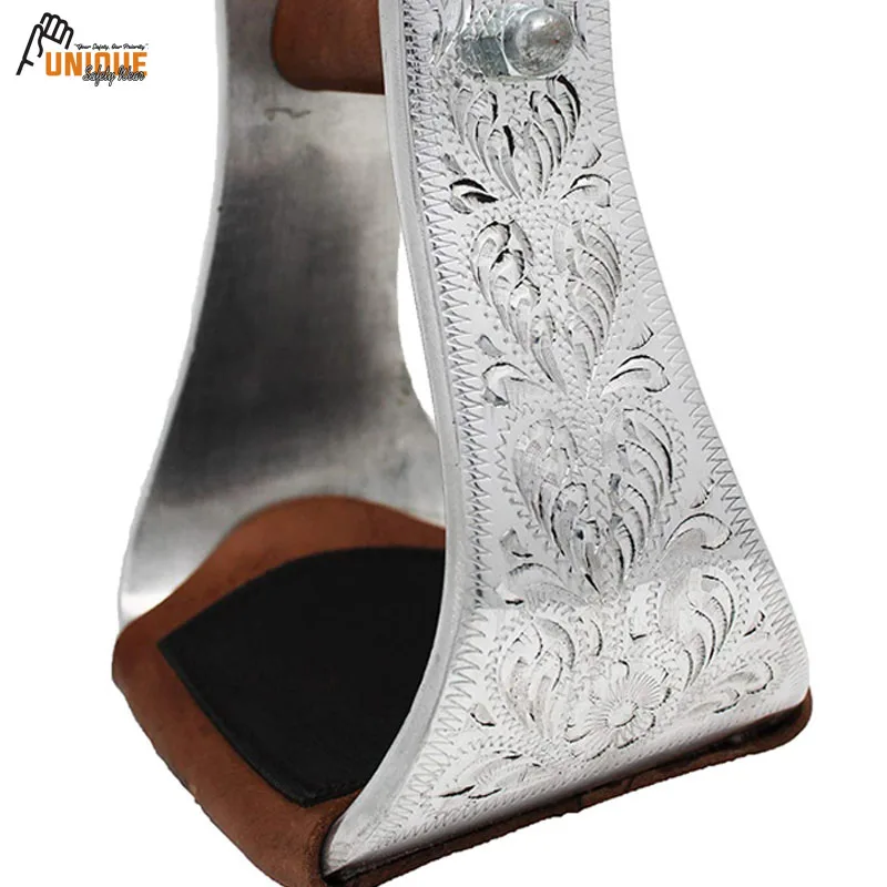 Седло для лошади Challenger Tack седло верховой езды в западном стиле алюминиевые стремена с гравировкой широкополосный протектор 4 5