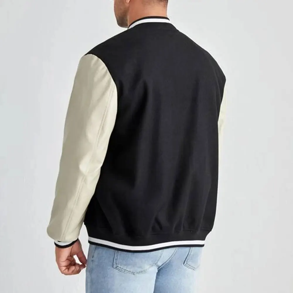 Stylish Bomber Jacket High Quality Custom Winter Men Embroidery Varsity Basketball Bomber Jacket