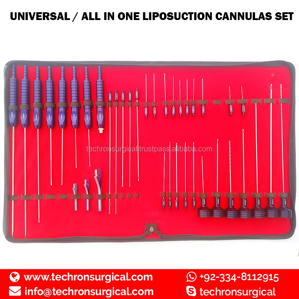Basic Liposuction Fat Injection Cannulas Kit for Breast/ Buttock/ Thighs Augmentation