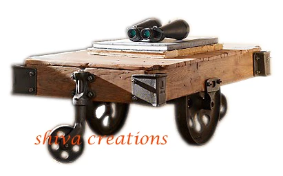 Винтажная промышленная металлическая деревянная мебель журнальный столик