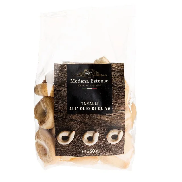 Baked grain snack Italian Taralli with olive oil 250g