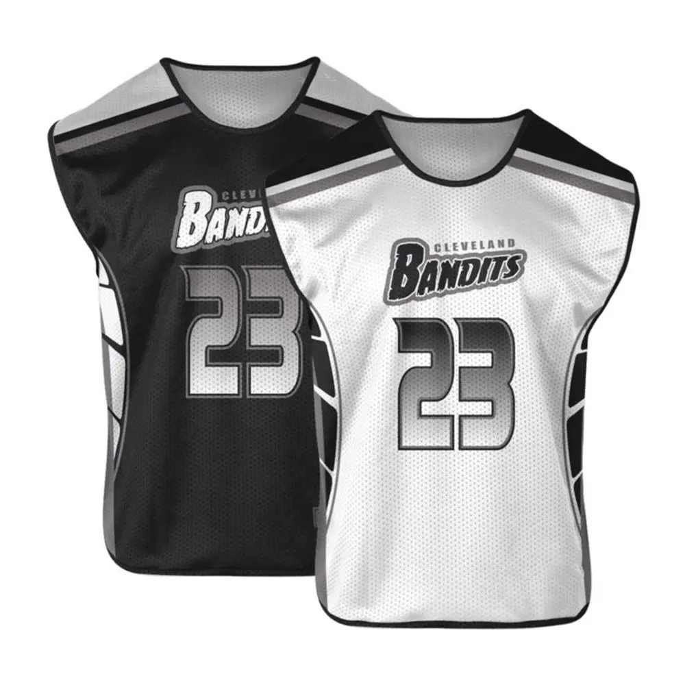 Custom made sublimation reversible lacrosse pinny