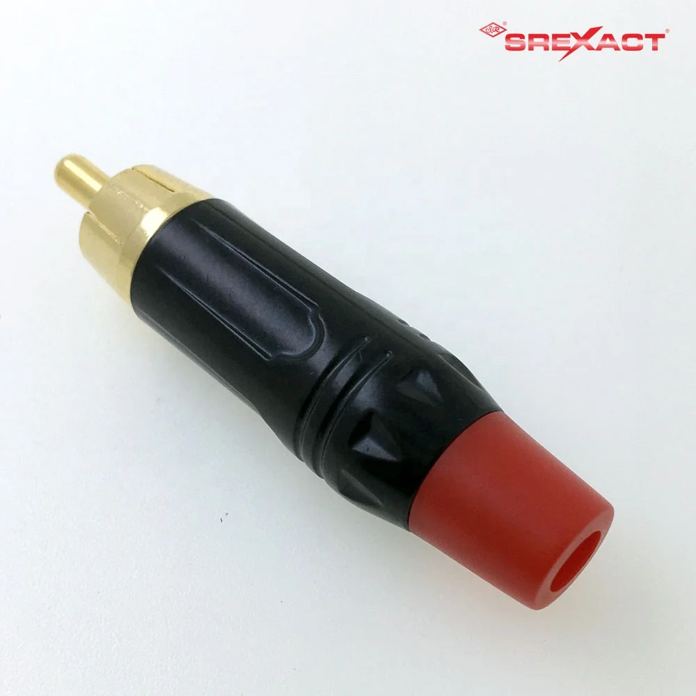 Professional audio male rca gold plated connector