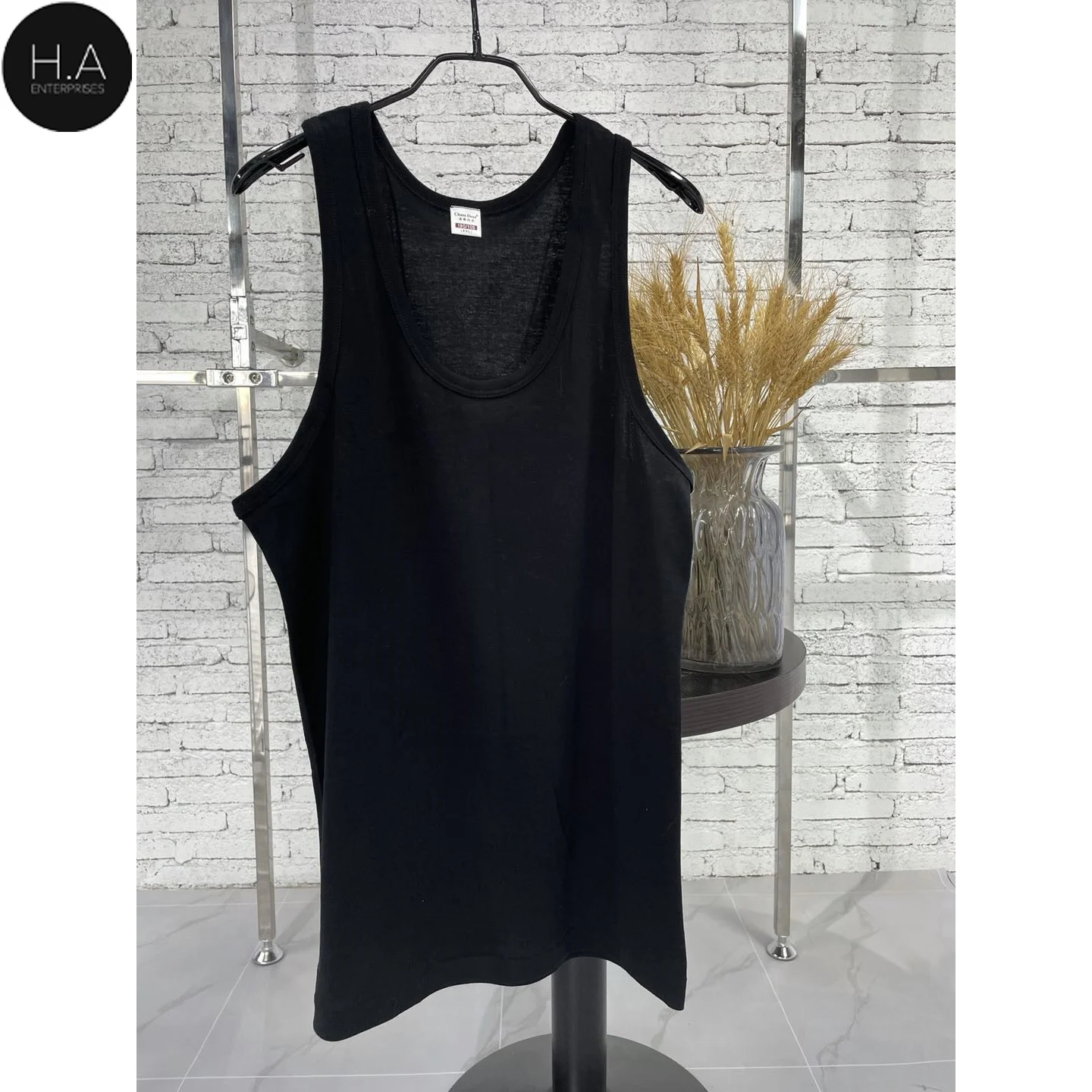 Заводская поставка мужская майка с широкими плечами из органического хлопка в повседневном стиле белая черная и Серая