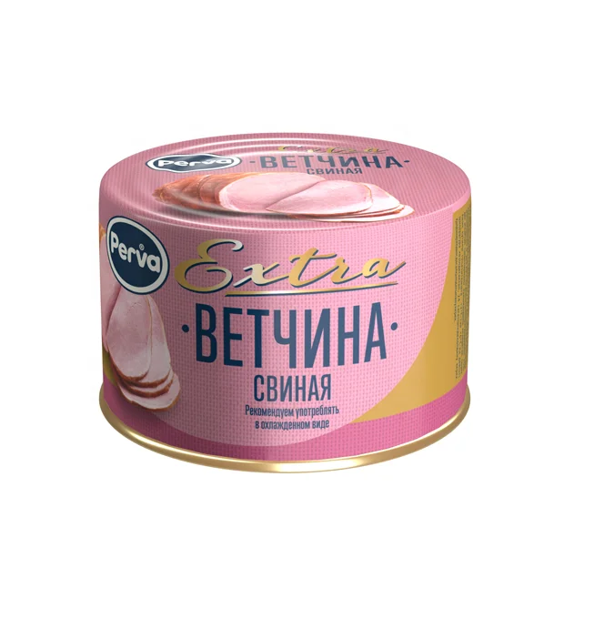 Perva Tasty Canned Pork Meat Ham Preserved Ready To Eat Canned Food