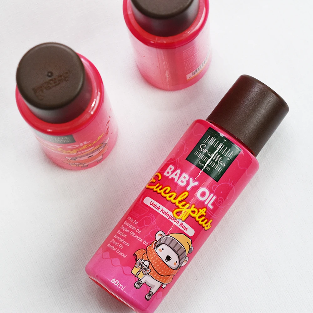 Good Quality Baby Oil Eucalyptus 60 ml Infused With Pure Oil Put Few Drops In Palms Of Hands And Rub Together