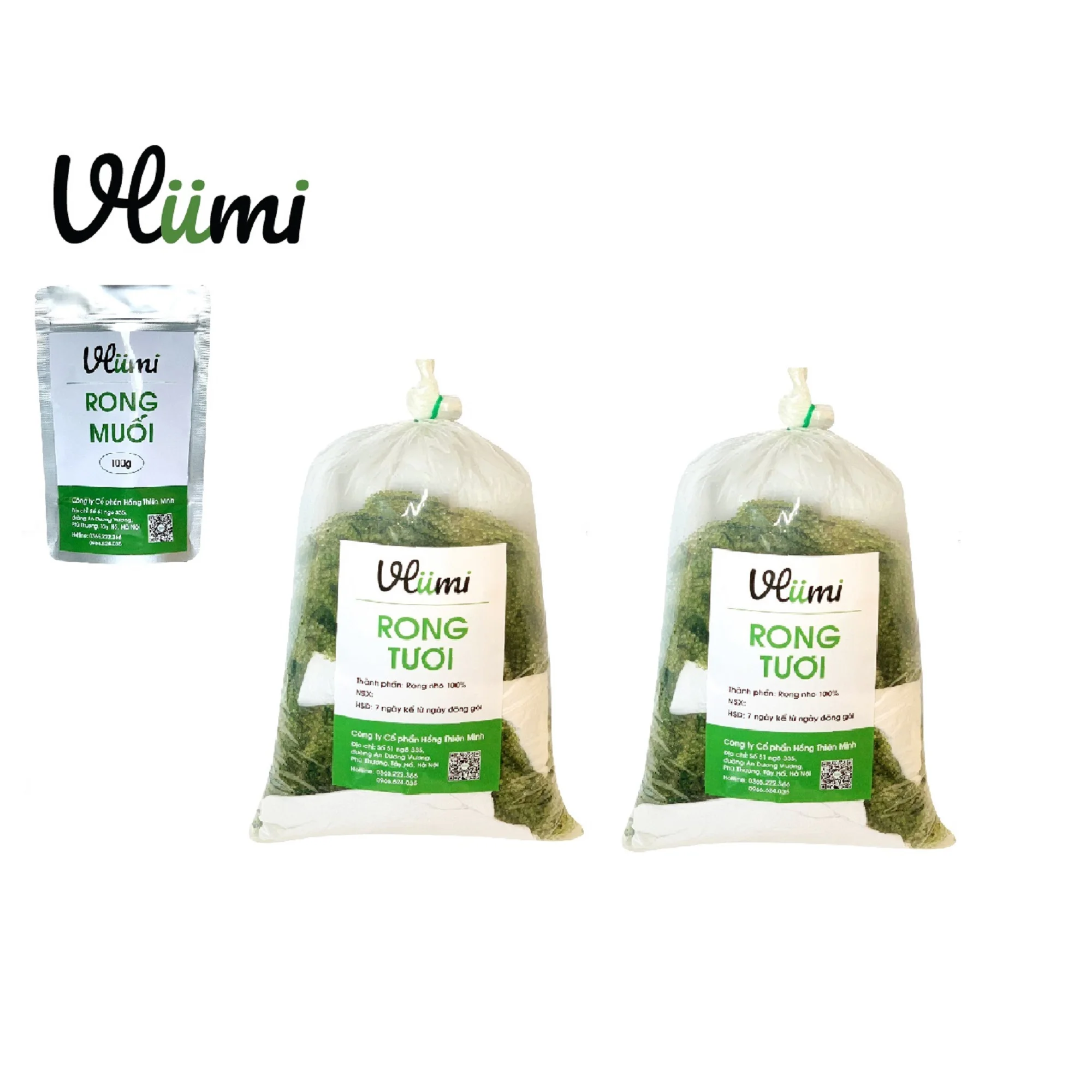 
Морские водоросли, морской виноград Umibudo Vietnam VLUMI, натуральный ароматизированный свежий морской виноград 