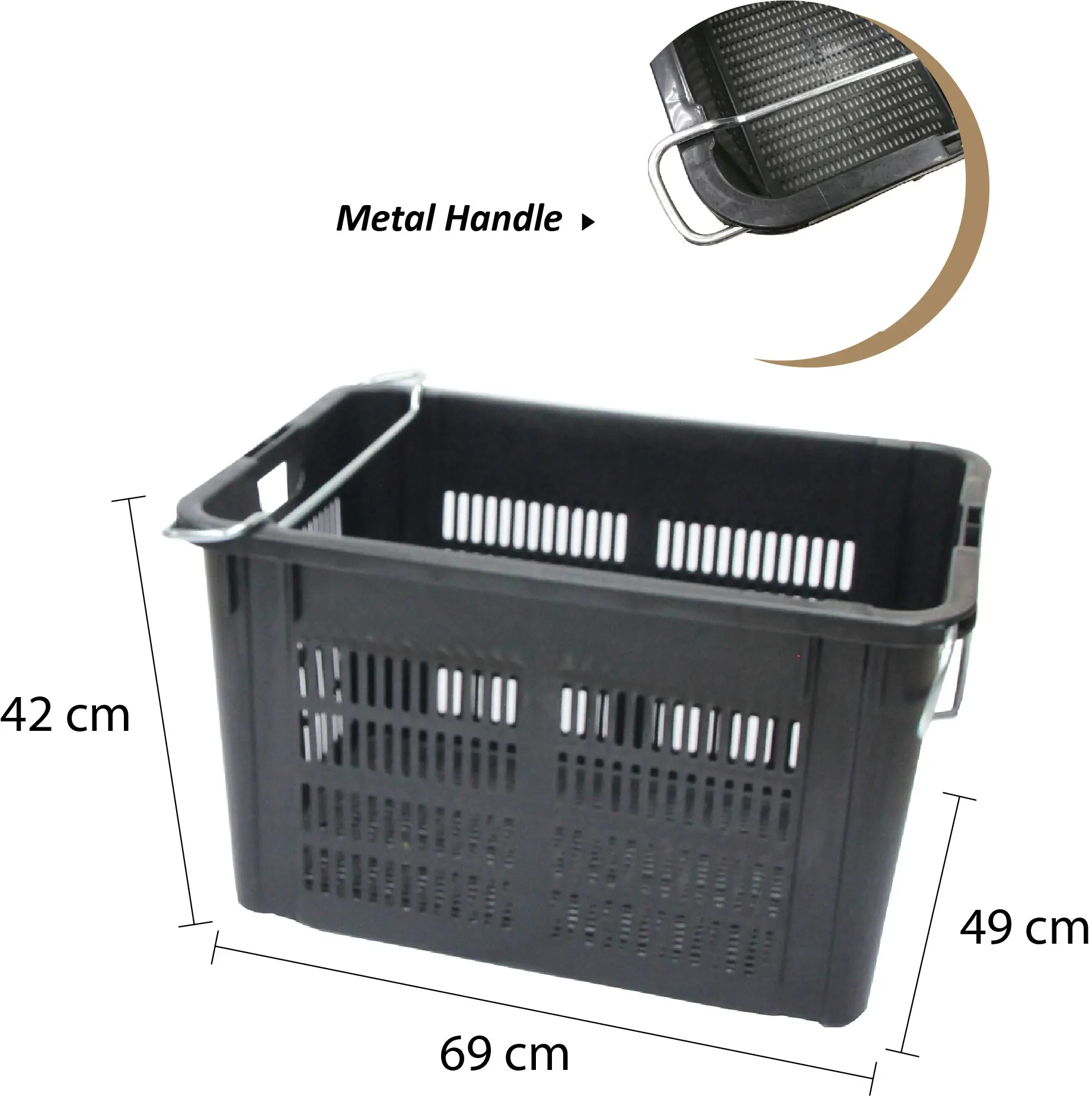 
Wholesale Manufacturing Plastic and Metal Handle Industrial Container from Malaysia Supplier 