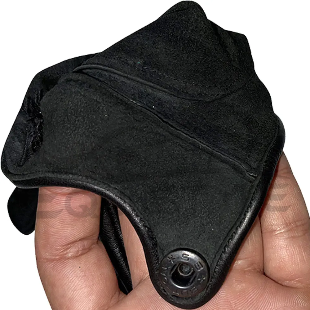 Black Classic Driving Gloves Perfect Fit XL Size Unlined Full Finger Leather Driving Gloves Daily Luxury Style Driving Gloves