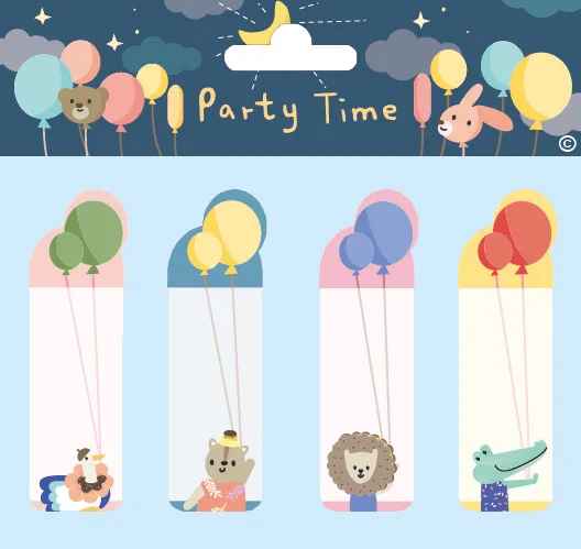 New Design Christmas Gift Memo Note Memo Pad Sticky Notes Party Time