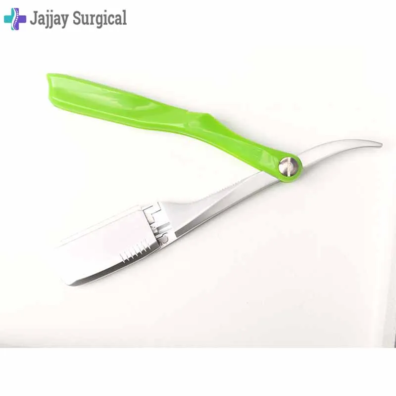 Новая складная бритва из нержавеющей стали для бровей и бороды инструмент профессионального парикмахера с прямыми краями