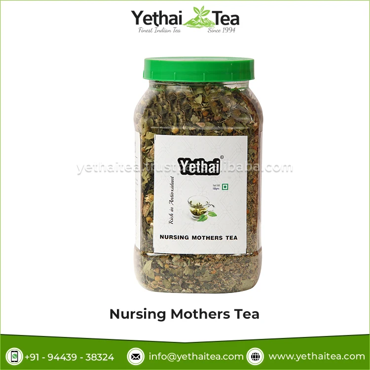 No Chemicals 100% Natural Garden Farm Fresh Blended Healthy Lactation Nursing Mothers Herbal Green Tea Loose Leaf Tea