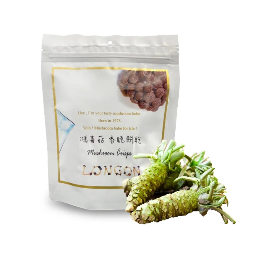 Low-fat pepper healthy shimeji mushroom snack food