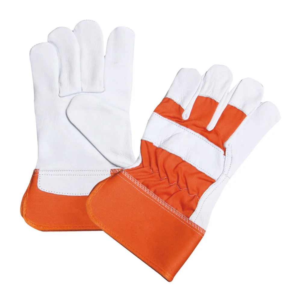 Natural Rigger leather working Gloves/Single Palm Leather Safety Gloves