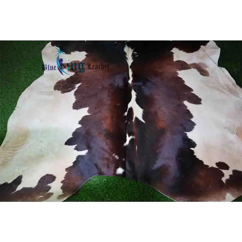 High Quality Leather Ornament Cowhide Skin Floor Rug