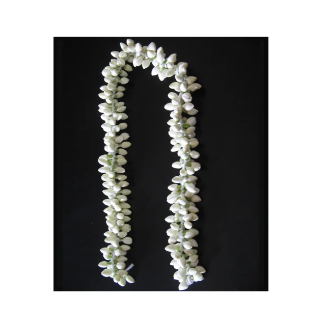 Natural Hand Made Flowers Exporters Jasmine String Fresh Flower for decoration Braid Hair Do Indian For Wedding