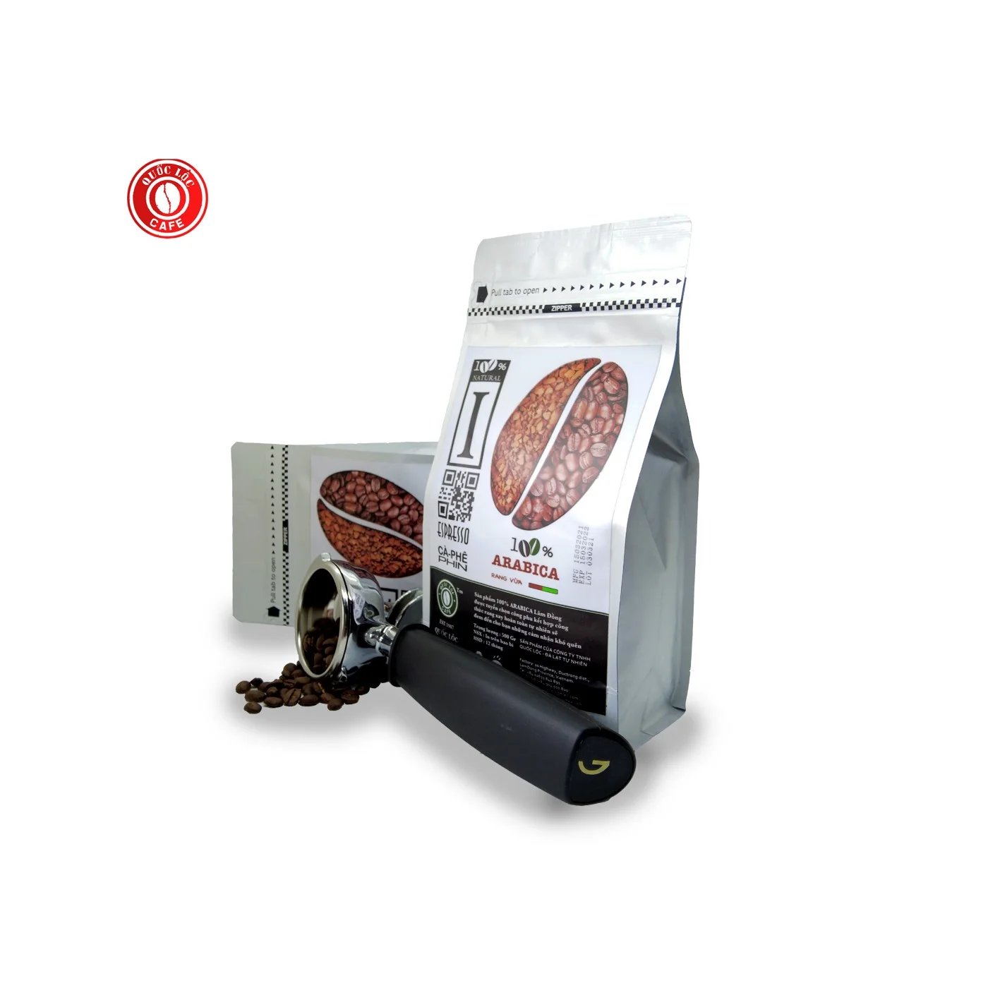 ISO 9001 Certification 100% Arabica 12 months shell life 1000 Gram Quoc Loc Arabica coffee from Vietnam