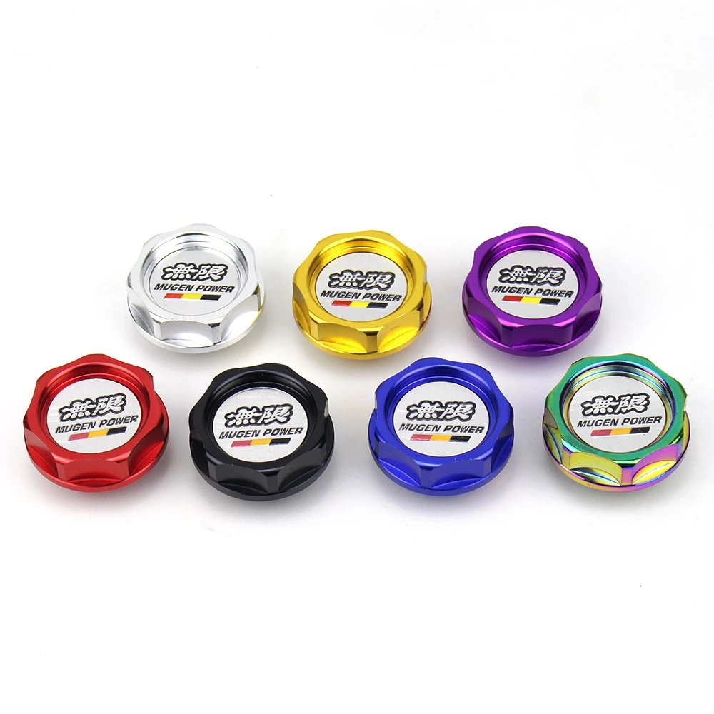 
MUGEN Power Aluminum Car Vehicle Oil Cap Oil Fuel Filter Racing Engine Tank Cover for Honda Civic 